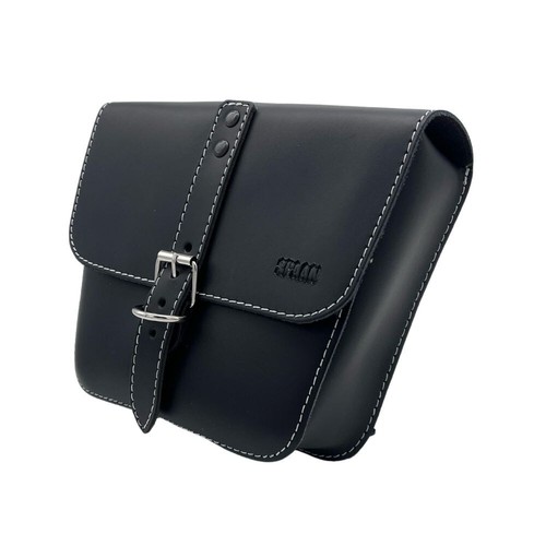 Borsa fianchetto pelle nera - borsa,