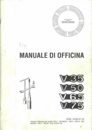 Manuale pdf moto guzzi v35 - manuale,