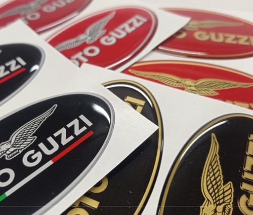 Coppia adesivi moto guzzi - adesivi,